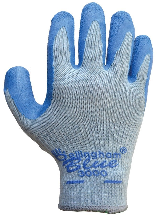 Bellingham® Blue™ Premium Latex Work Gloves - X-Large - Natural Rubber Palm - Blue/Gray - Image 1